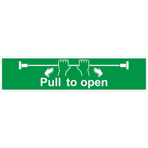 Pull Door to Open Sign (101914)